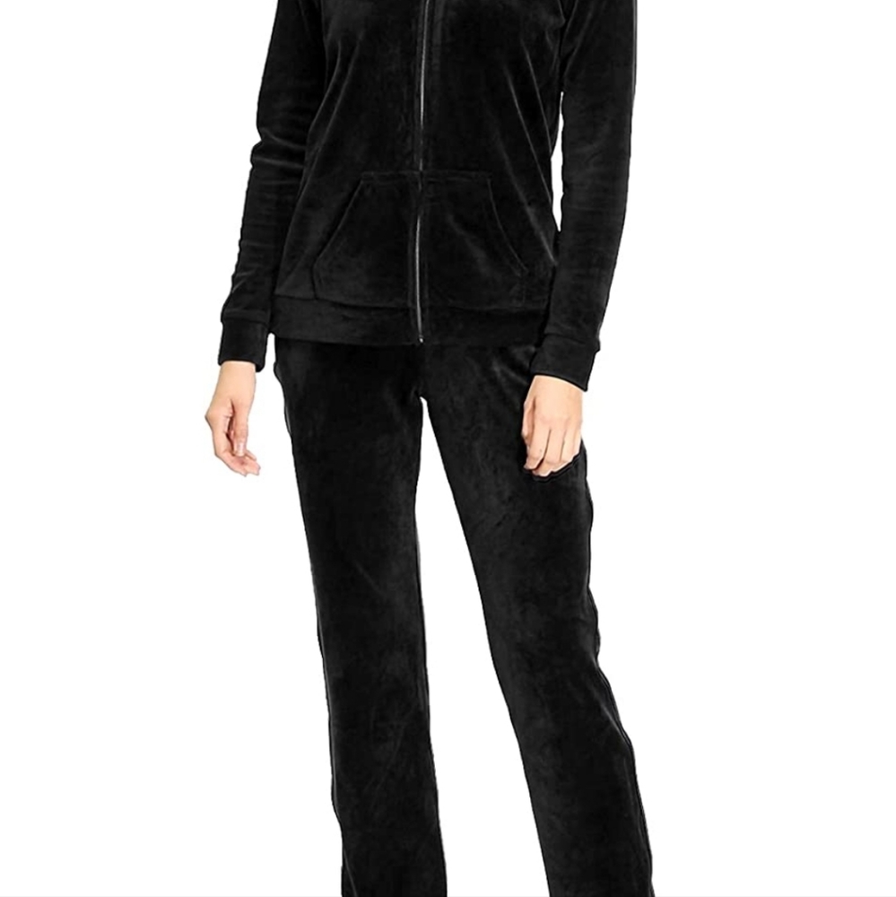 2 Piece Velour Lounge Hoodie Set
